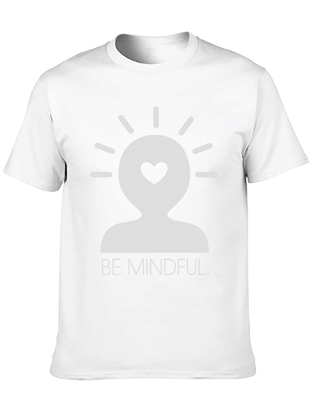 Mindful Heart Graphic Tee - Unisex Black T-Shirt