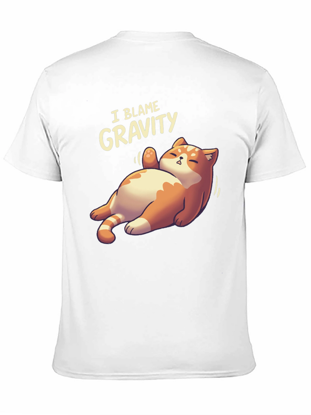 I Blame Gravity Cat T-Shirt - Funny Graphic Tee