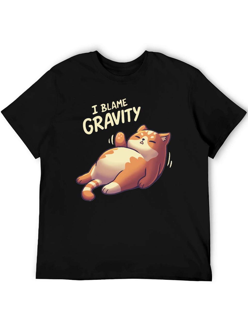 I Blame Gravity Cat T-Shirt - Funny Graphic Tee