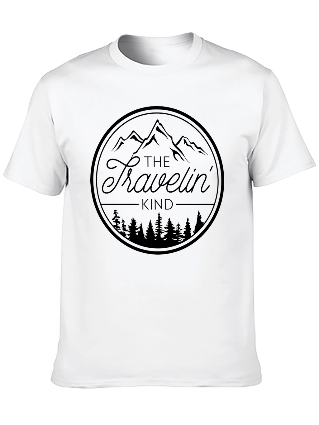 The Travelin Kind Black Graphic T-Shirt