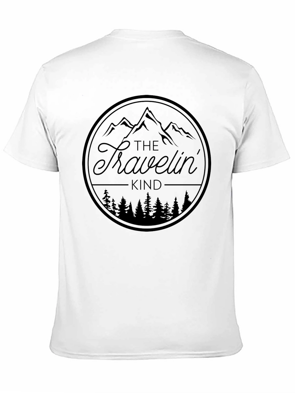 The Travelin Kind Black Graphic T-Shirt
