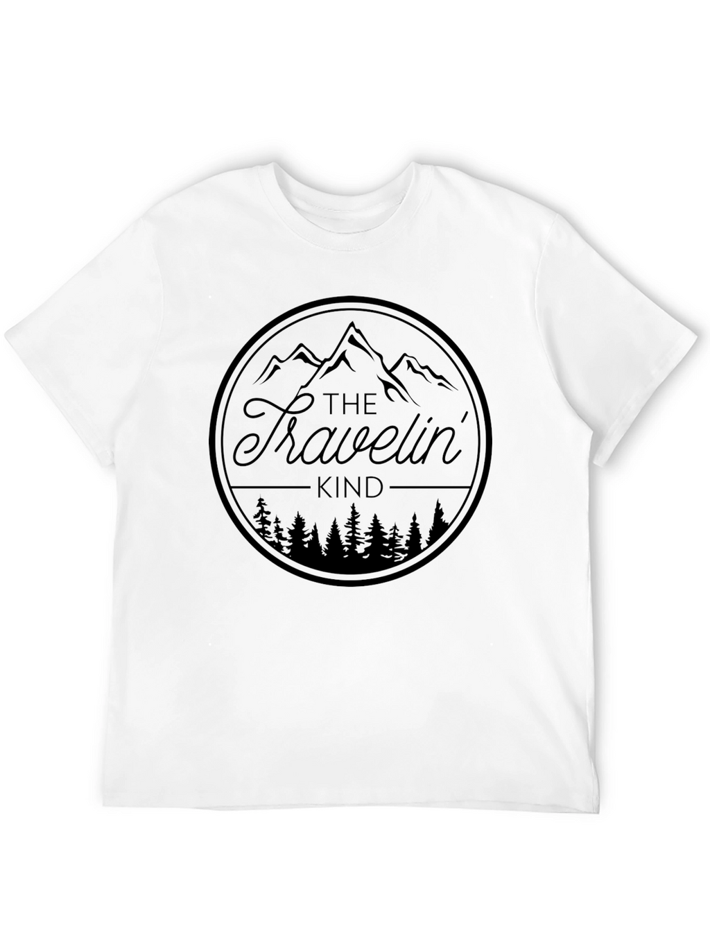 The Travelin Kind Black Graphic T-Shirt