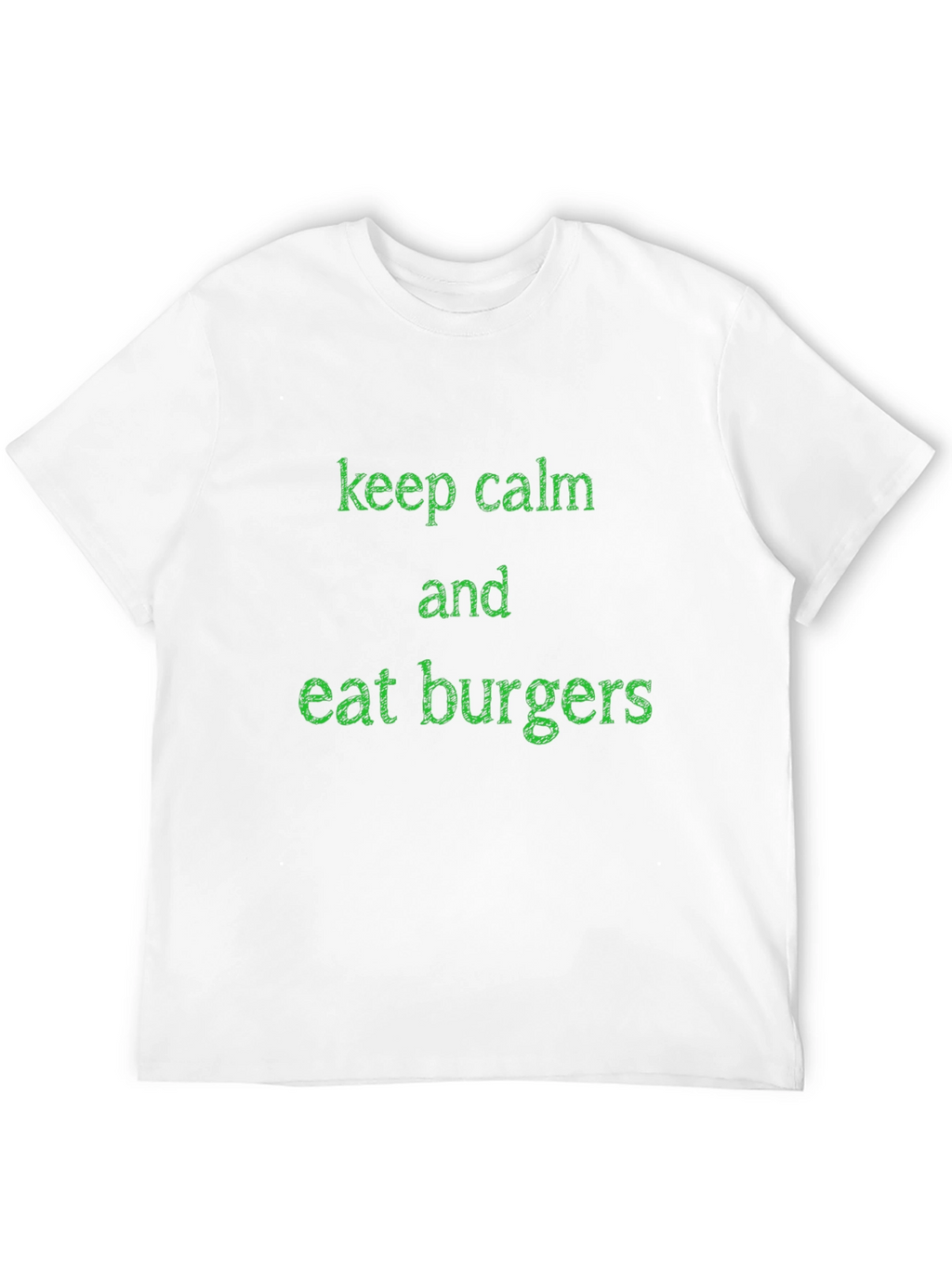 Keep Calm and Eat Burgers Graphic Tee - Black