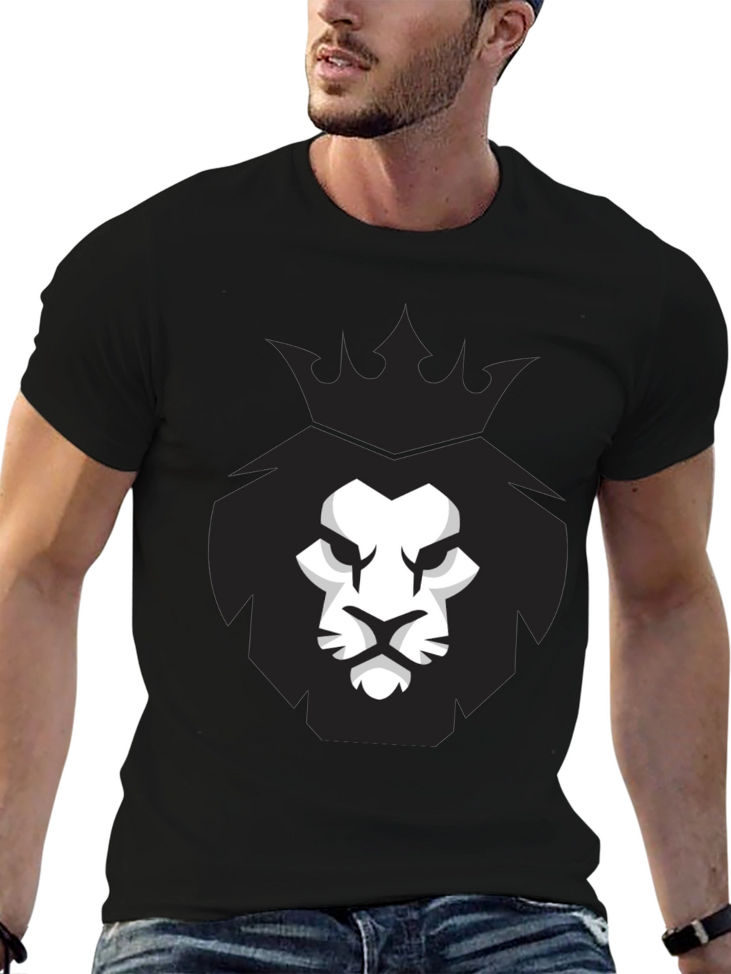 Lion King Graphic Black T-Shirt