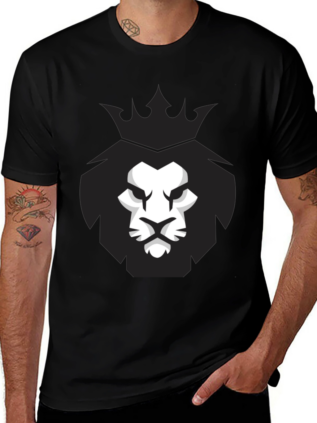 Lion King Graphic Black T-Shirt