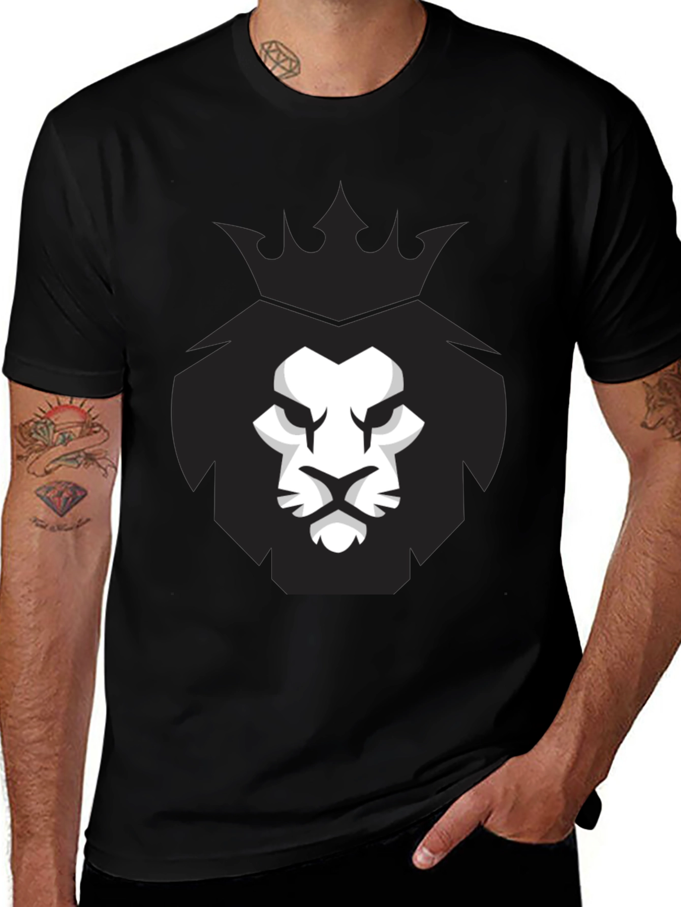 Lion King Graphic Black T-Shirt