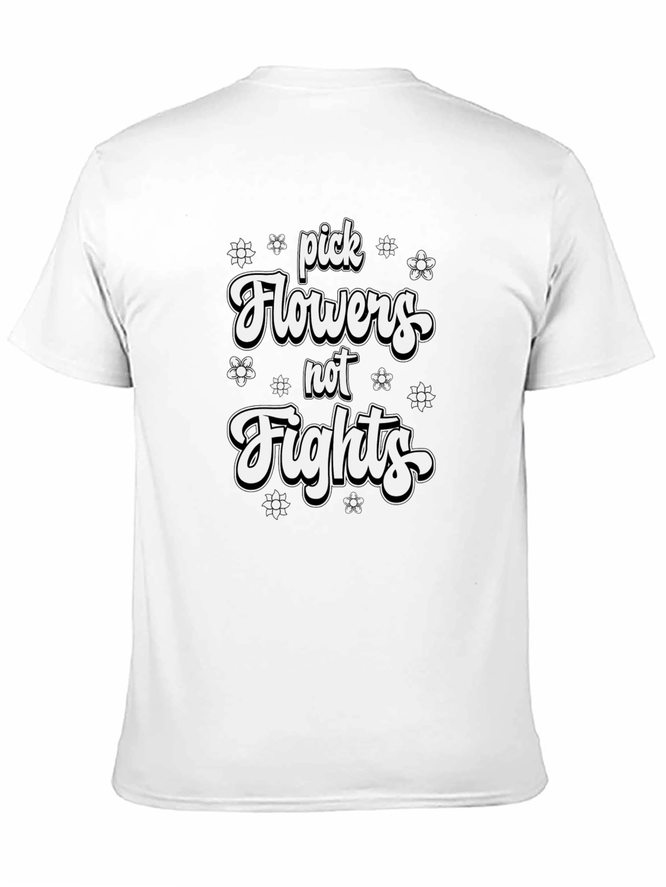 Pick Flowers Not Fights Graphic Tee