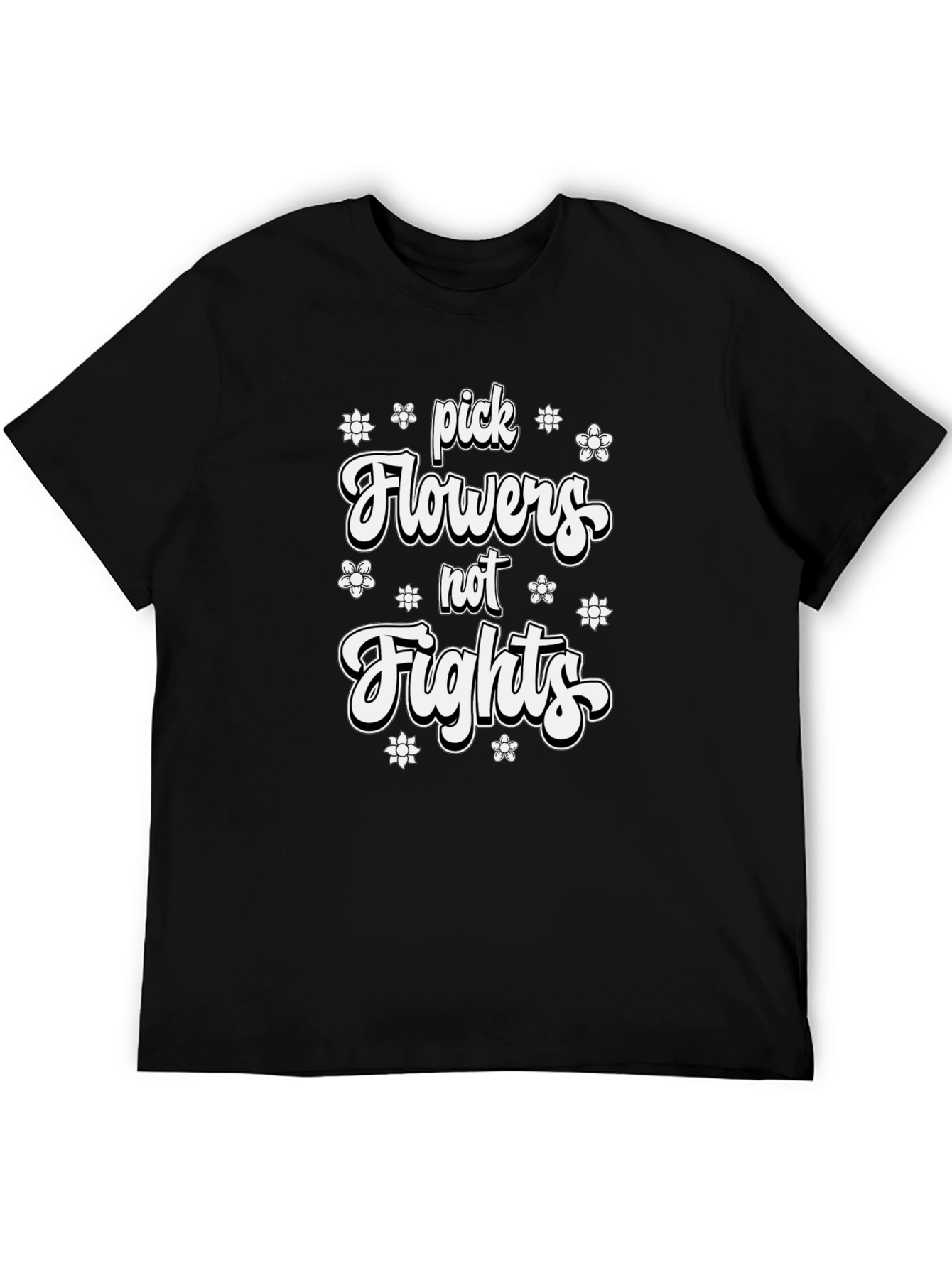 Pick Flowers Not Fights Graphic Tee