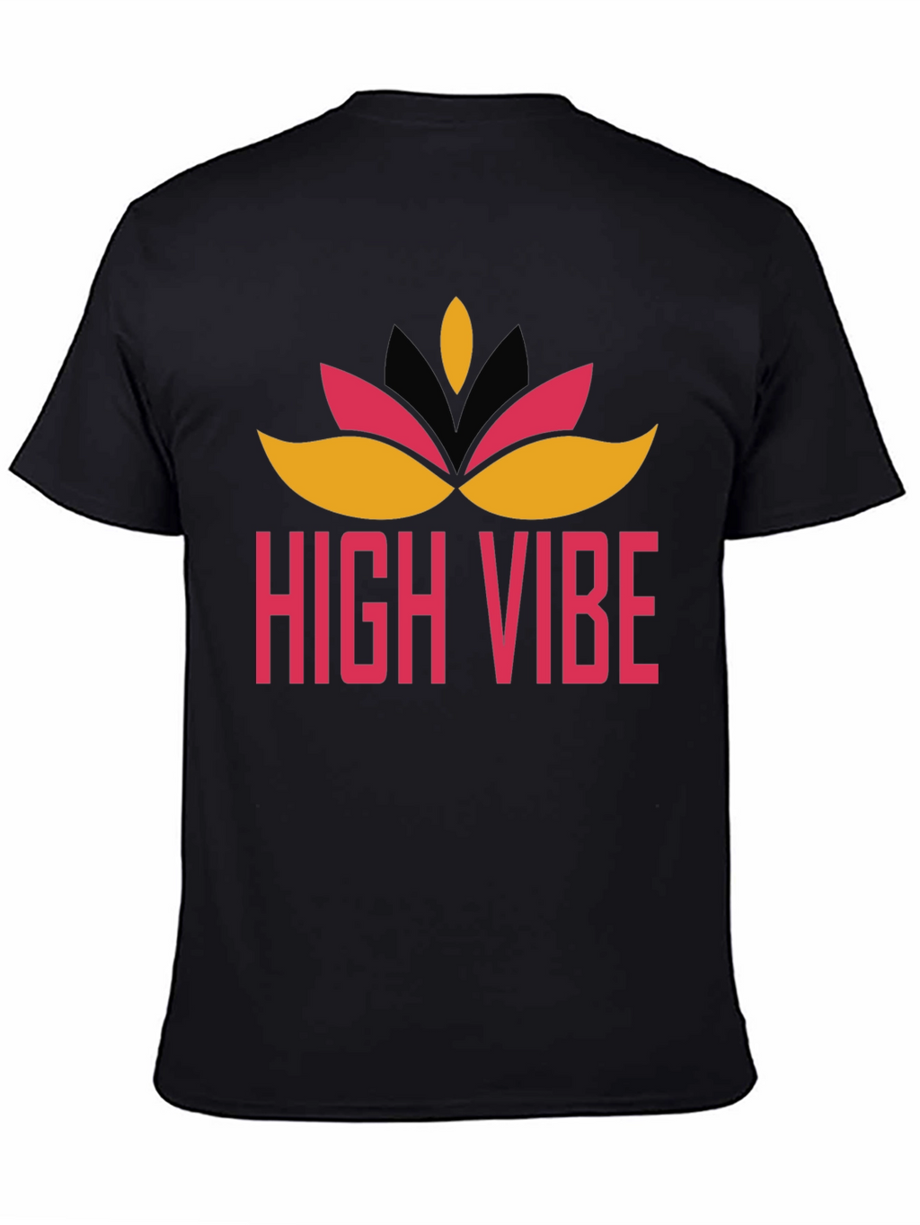 High Vibe Graphic Tee - Black Crew Neck