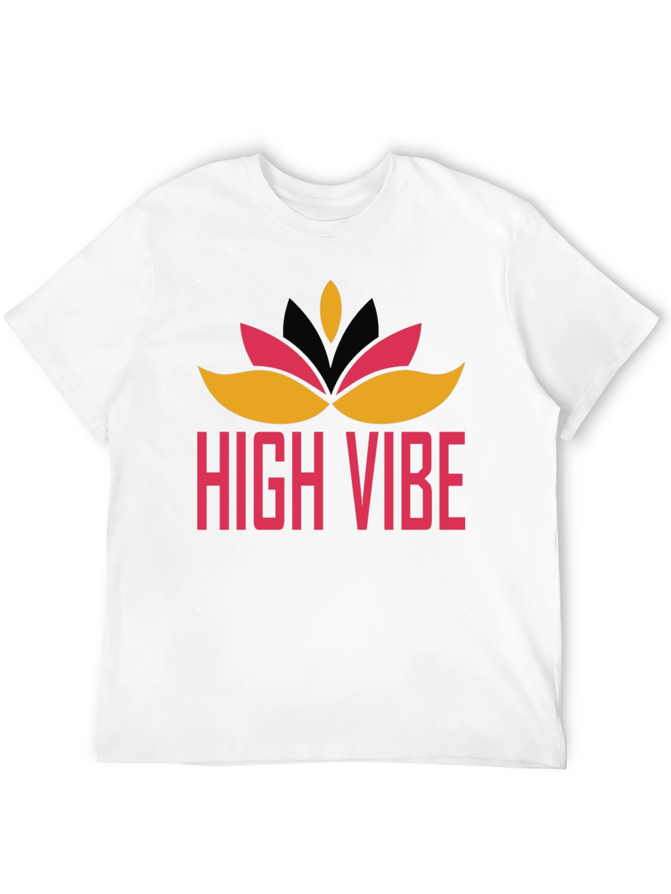 High Vibe Graphic Tee - Black Crew Neck
