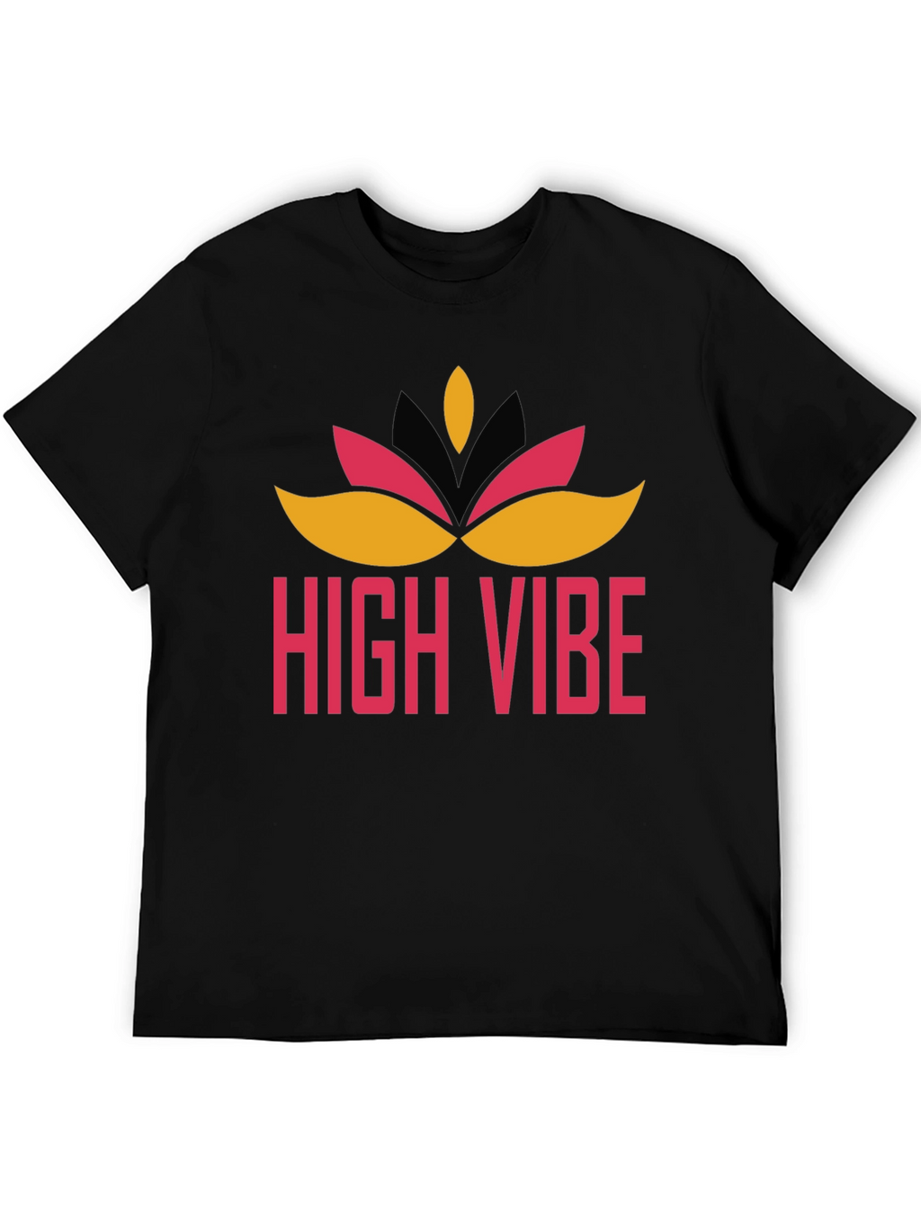 High Vibe Graphic Tee - Black Crew Neck