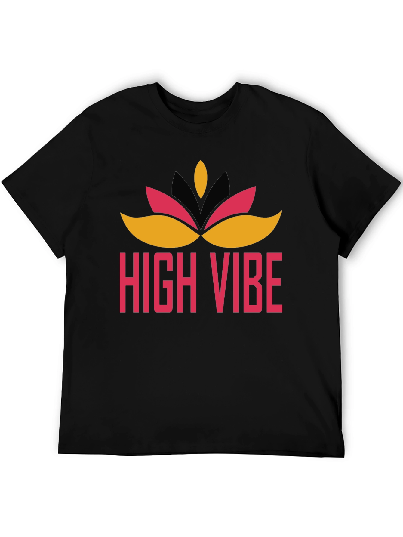 High Vibe Graphic Tee - Black Crew Neck