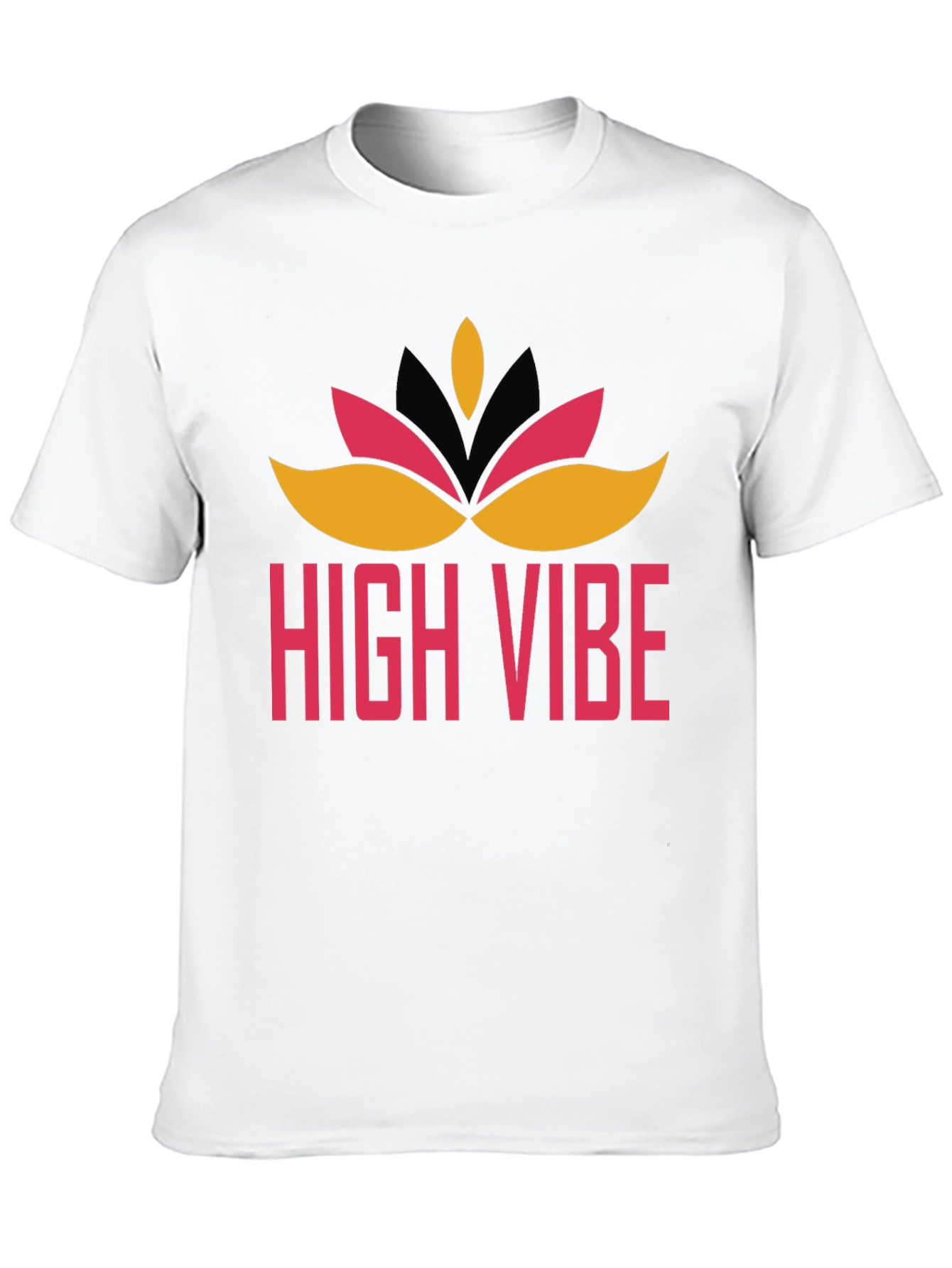 High Vibe Graphic Tee - Black Crew Neck