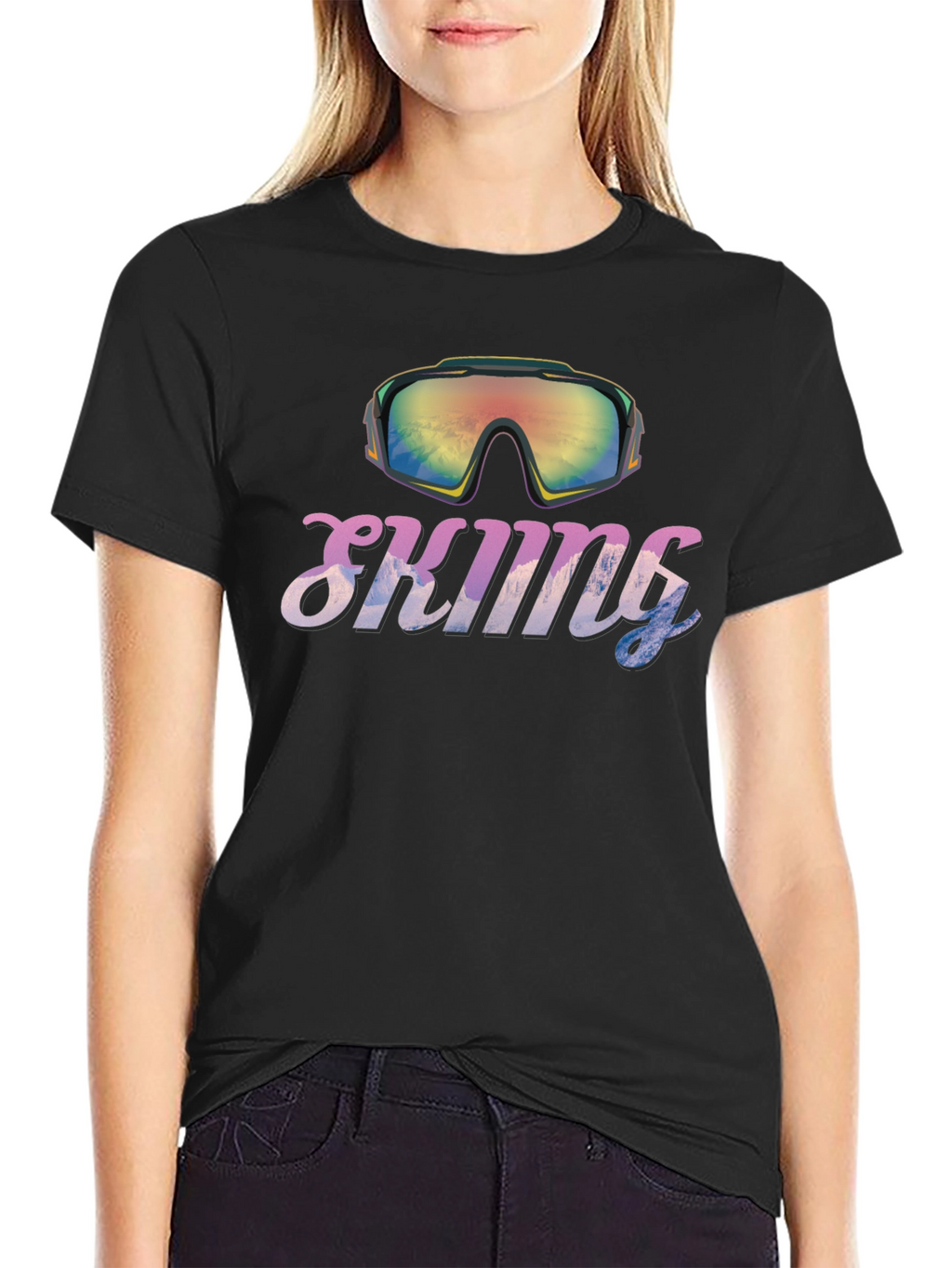 Skiiing Goggles Graphic T-Shirt