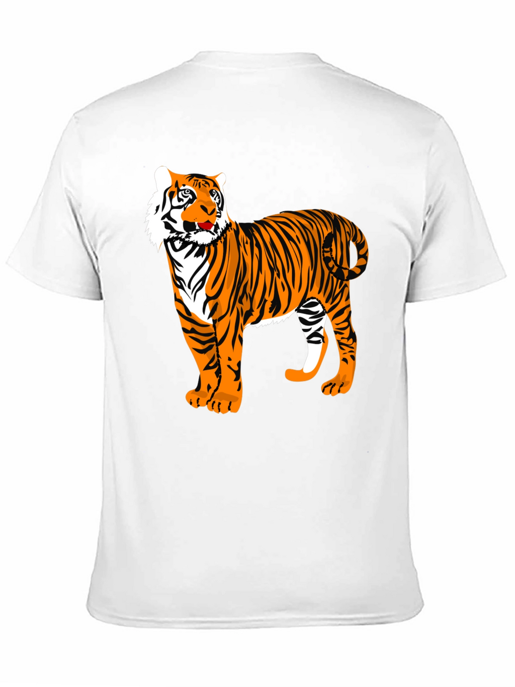 Cool Tiger Graphic Tee - Black Cotton Blend