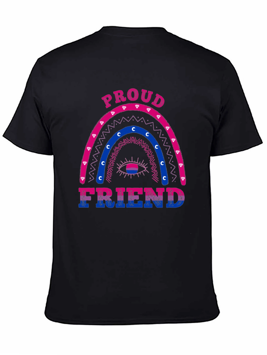 Proud Friend Bisexual Pride Rainbow T-Shirt