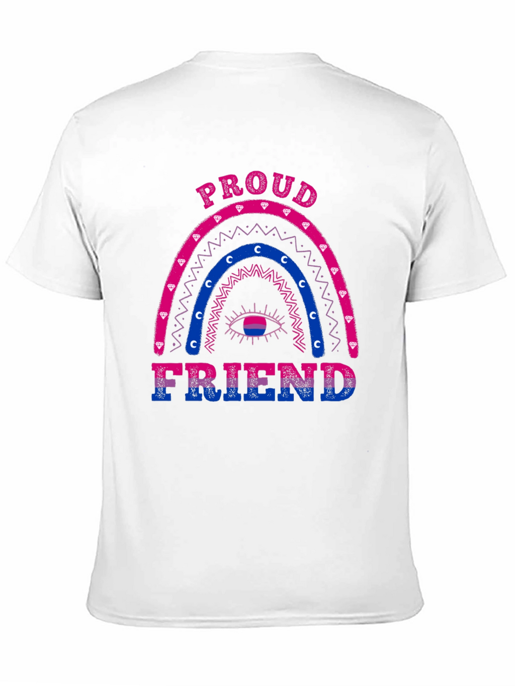 Proud Friend Bisexual Pride Rainbow T-Shirt