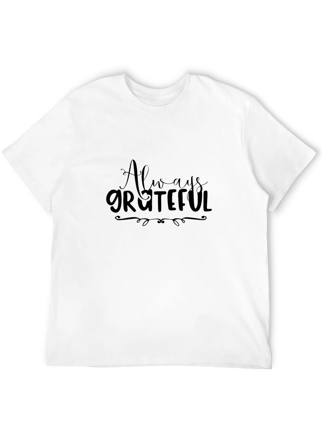 Always Grateful Black T-Shirt