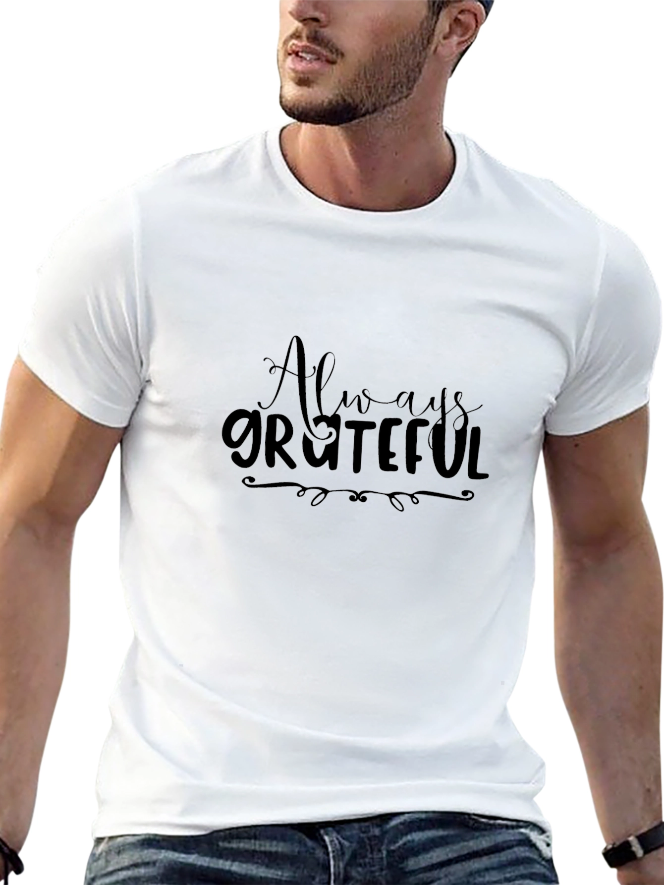 Always Grateful Black T-Shirt