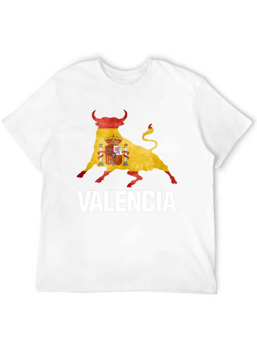 Valencia Spain Flag Bull T-Shirt
