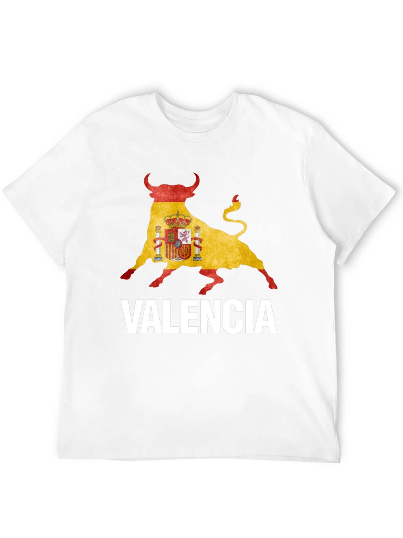 Valencia Spain Flag Bull T-Shirt