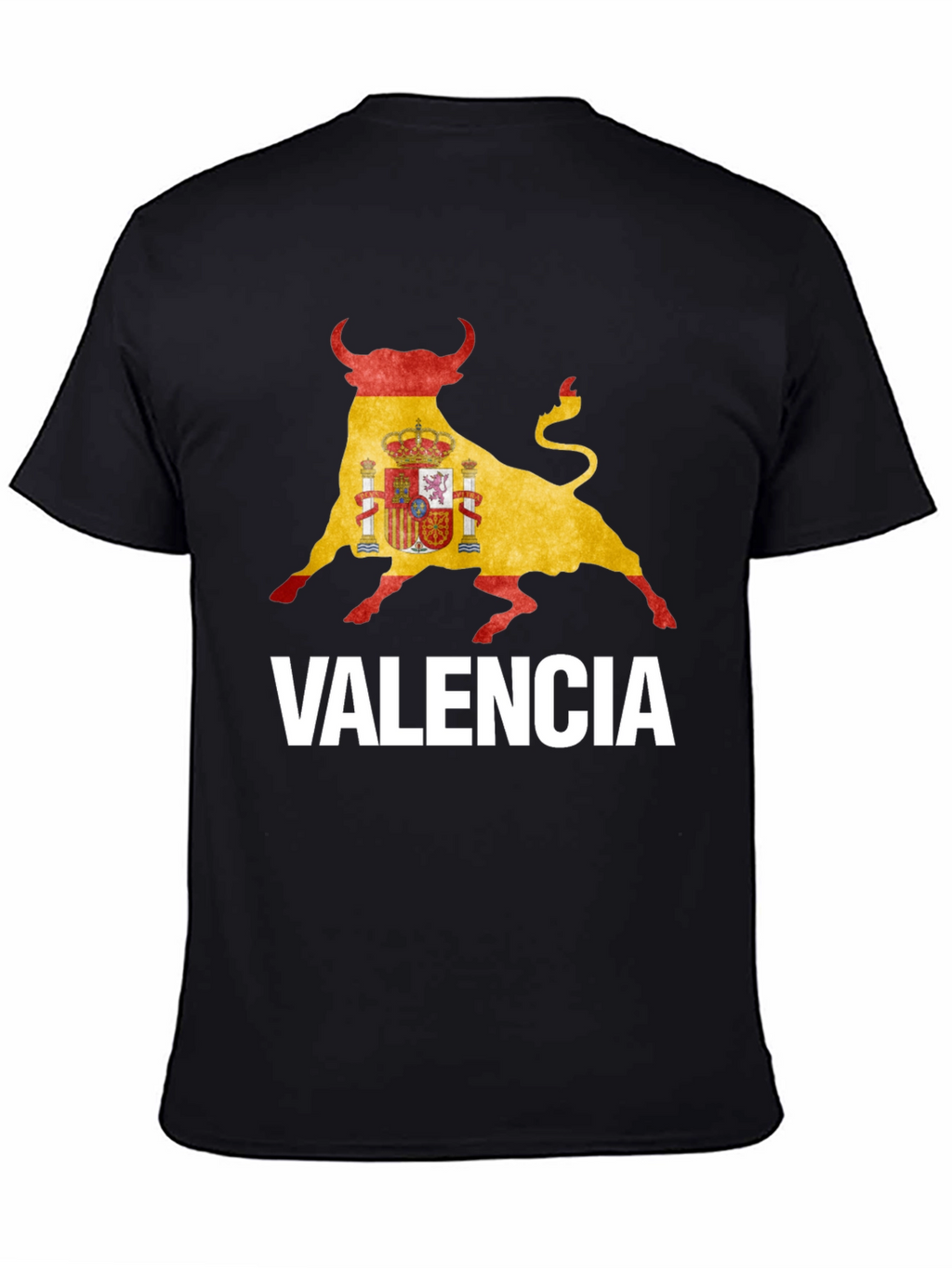 Valencia Spain Flag Bull T-Shirt