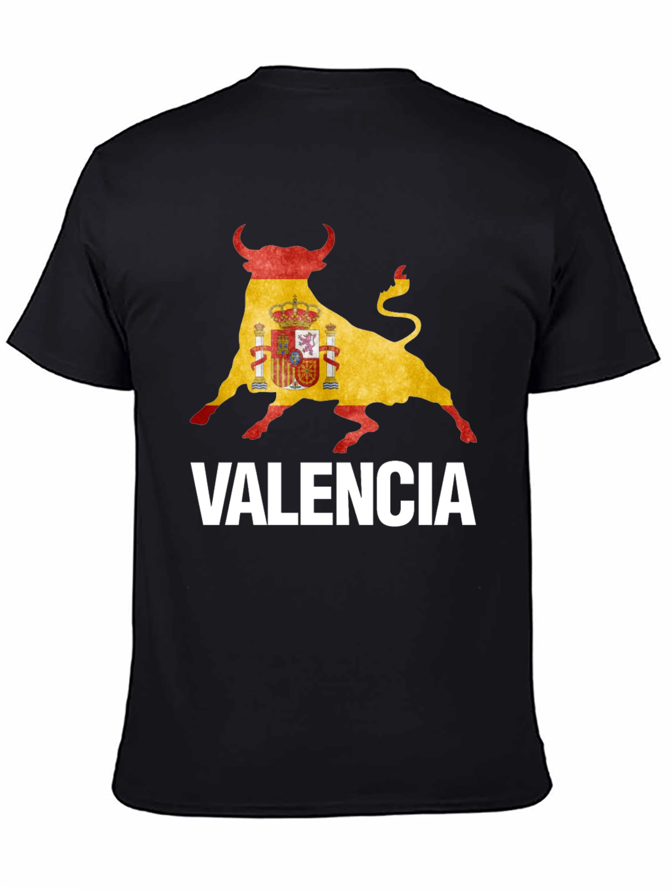 Valencia Spain Flag Bull T-Shirt