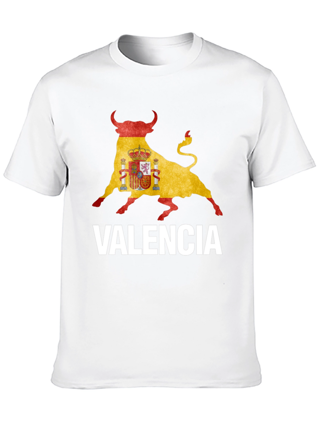 Valencia Spain Flag Bull T-Shirt