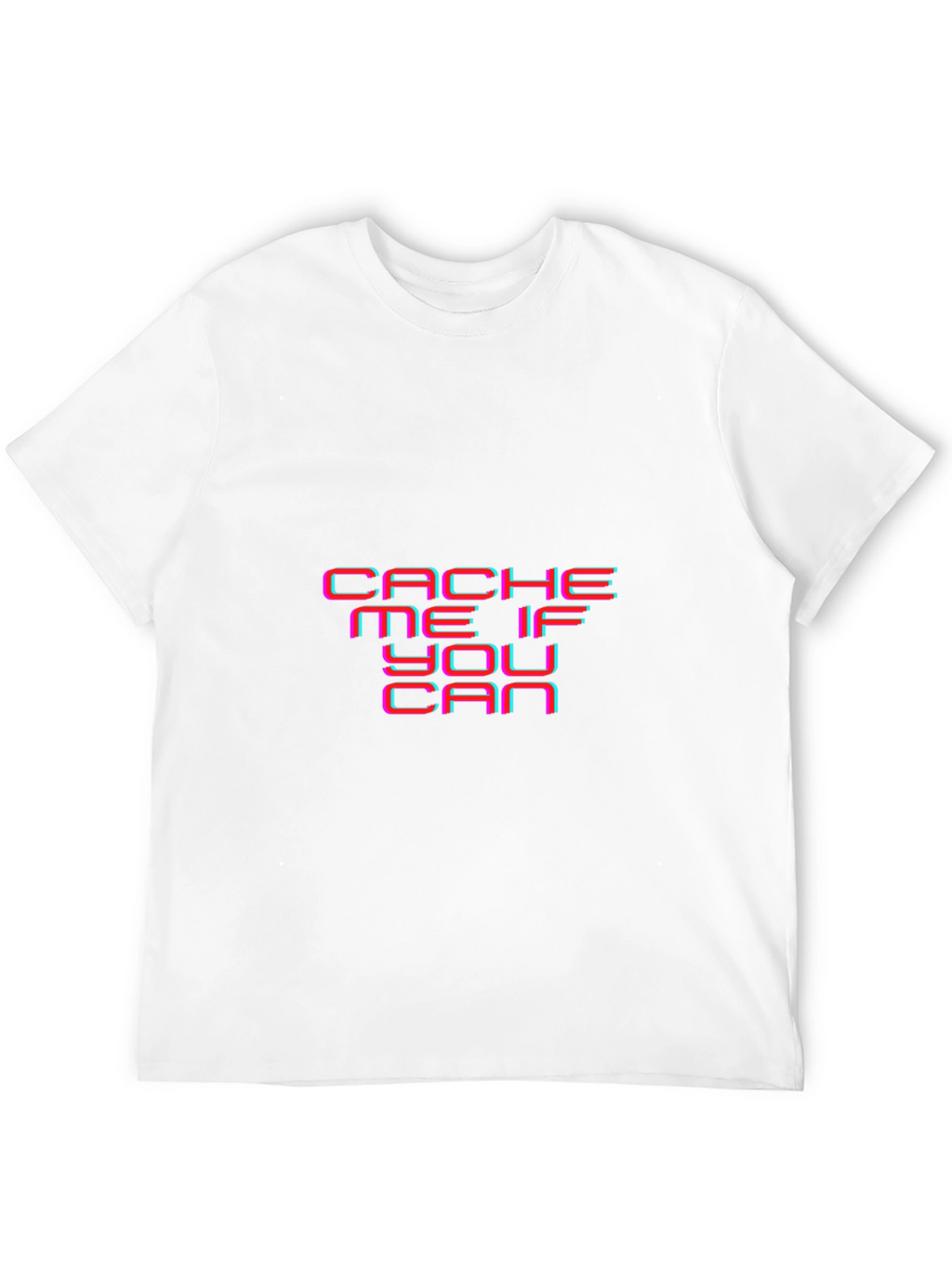 Cache Me If You Can Black Graphic Tee