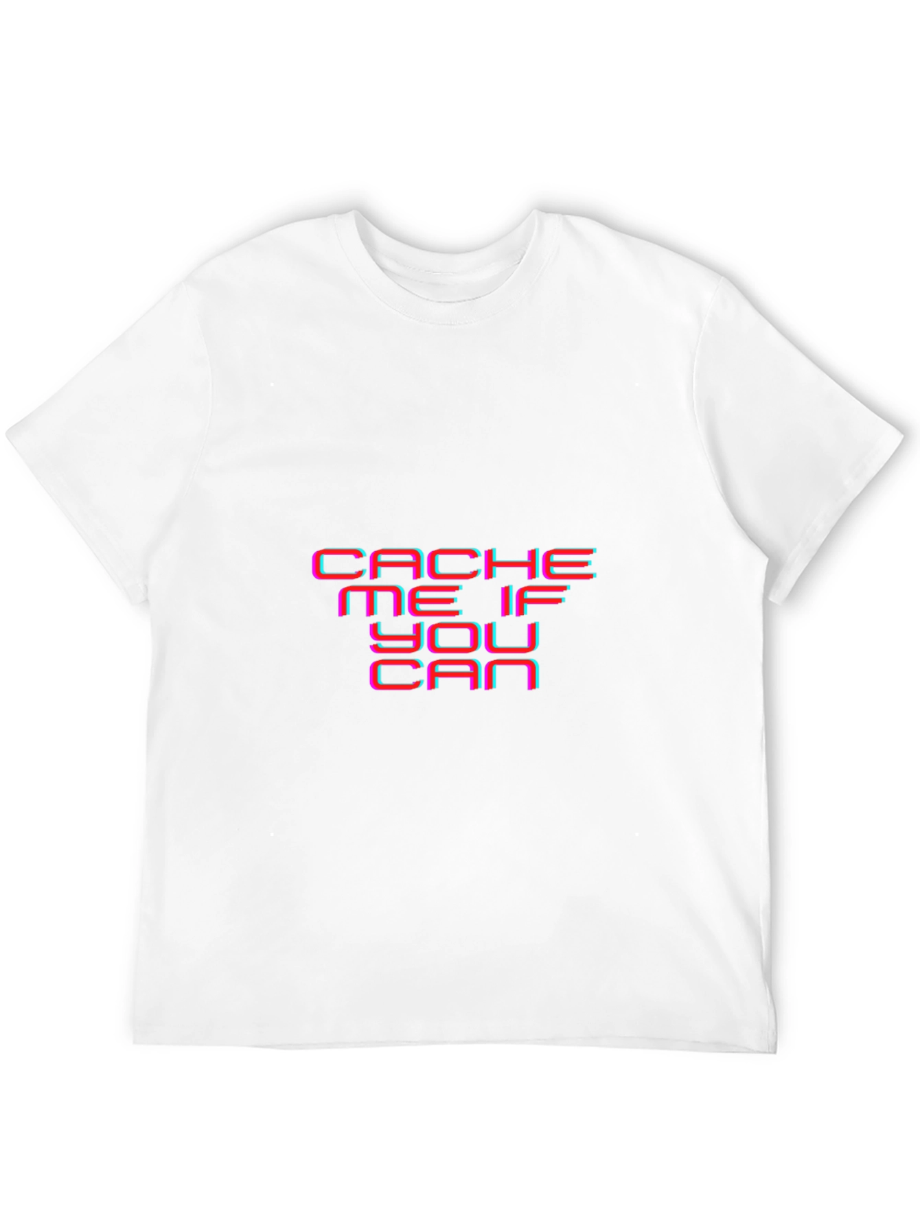 Cache Me If You Can Black Graphic Tee