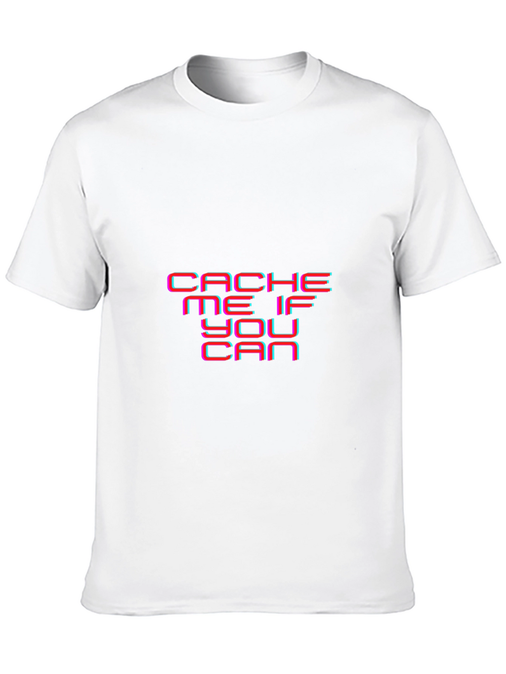 Cache Me If You Can Black Graphic Tee