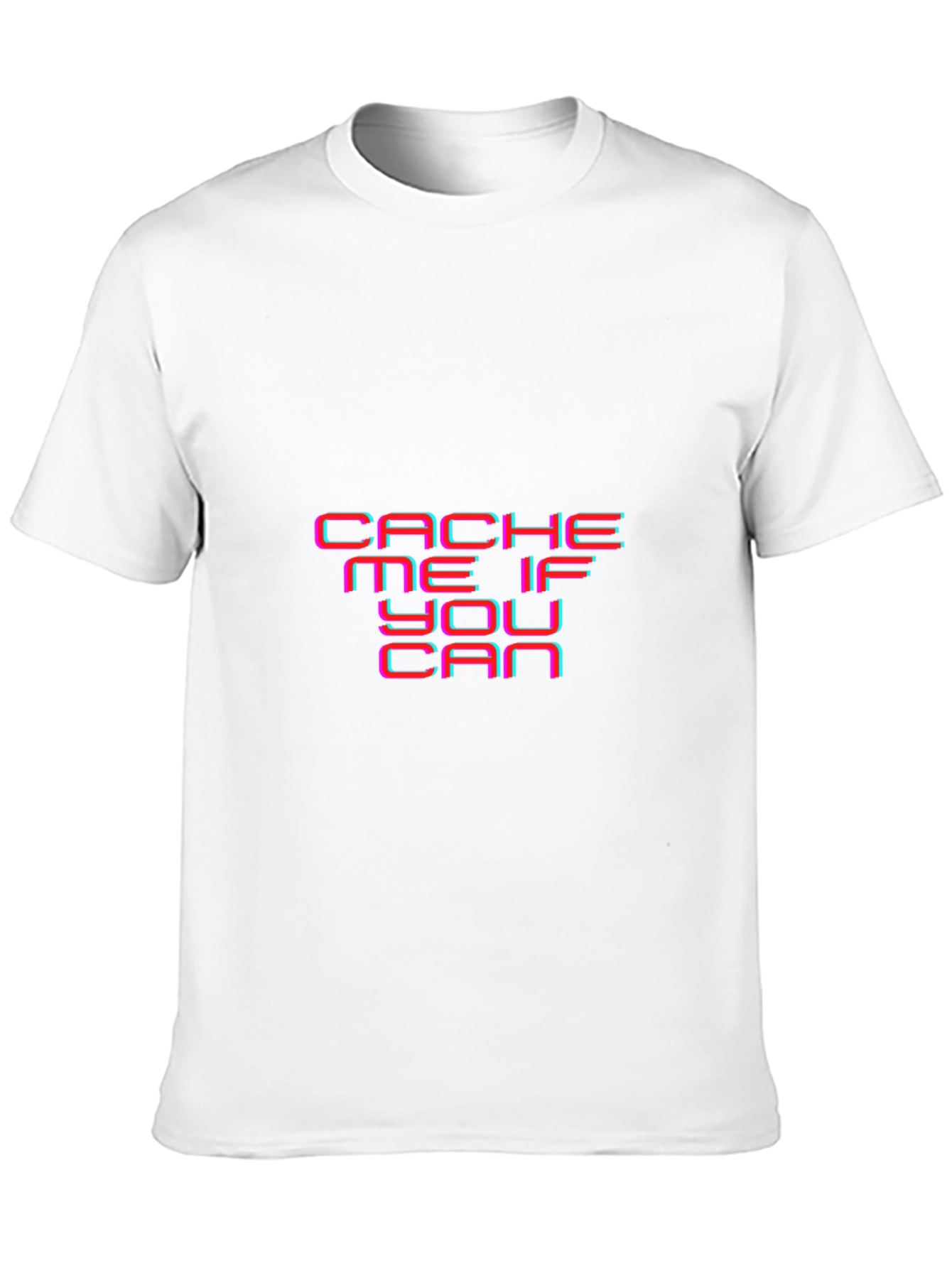 Cache Me If You Can Black Graphic Tee