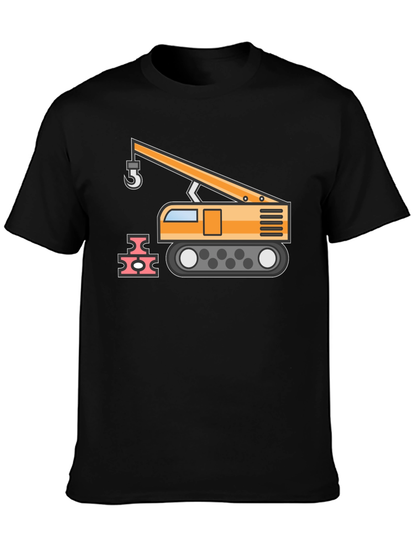 Construction Crane Graphic T-Shirt