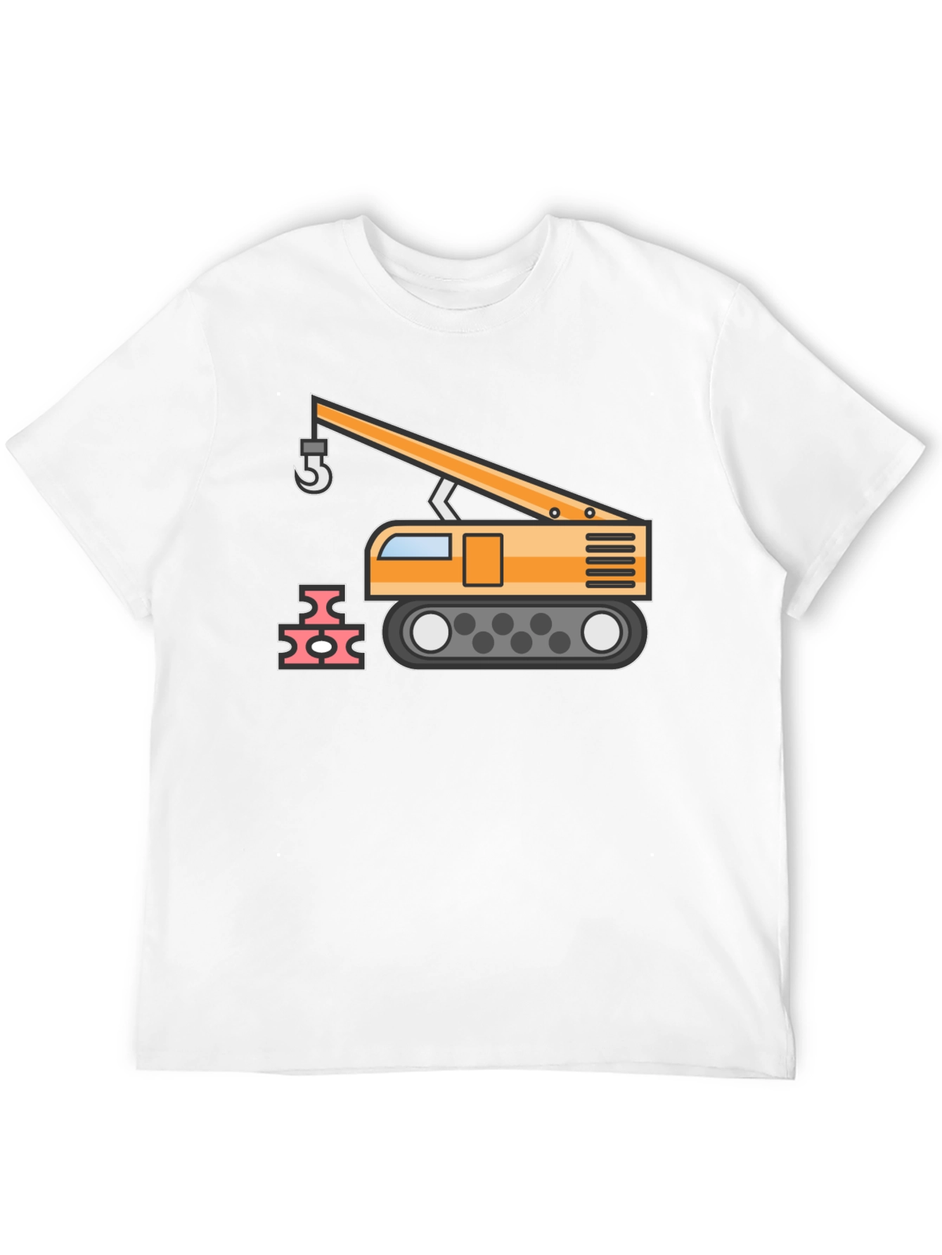 Construction Crane Graphic T-Shirt