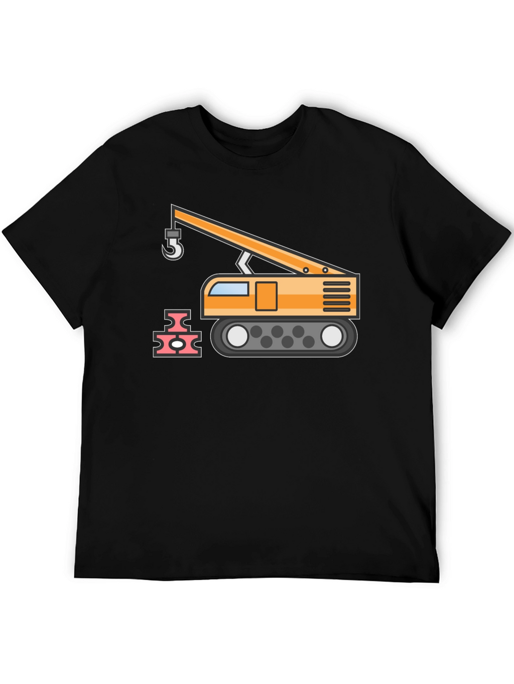 Construction Crane Graphic T-Shirt