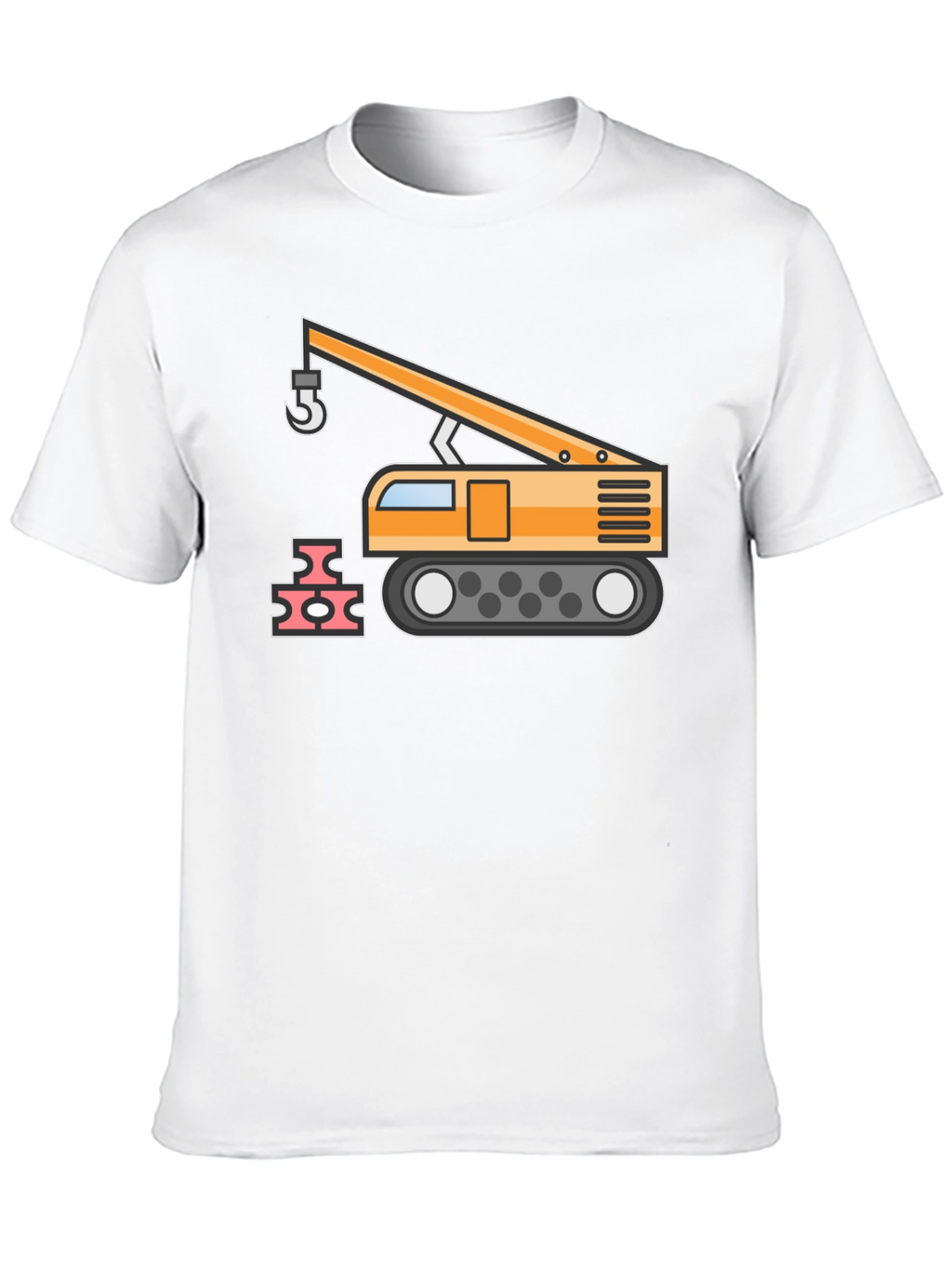Construction Crane Graphic T-Shirt