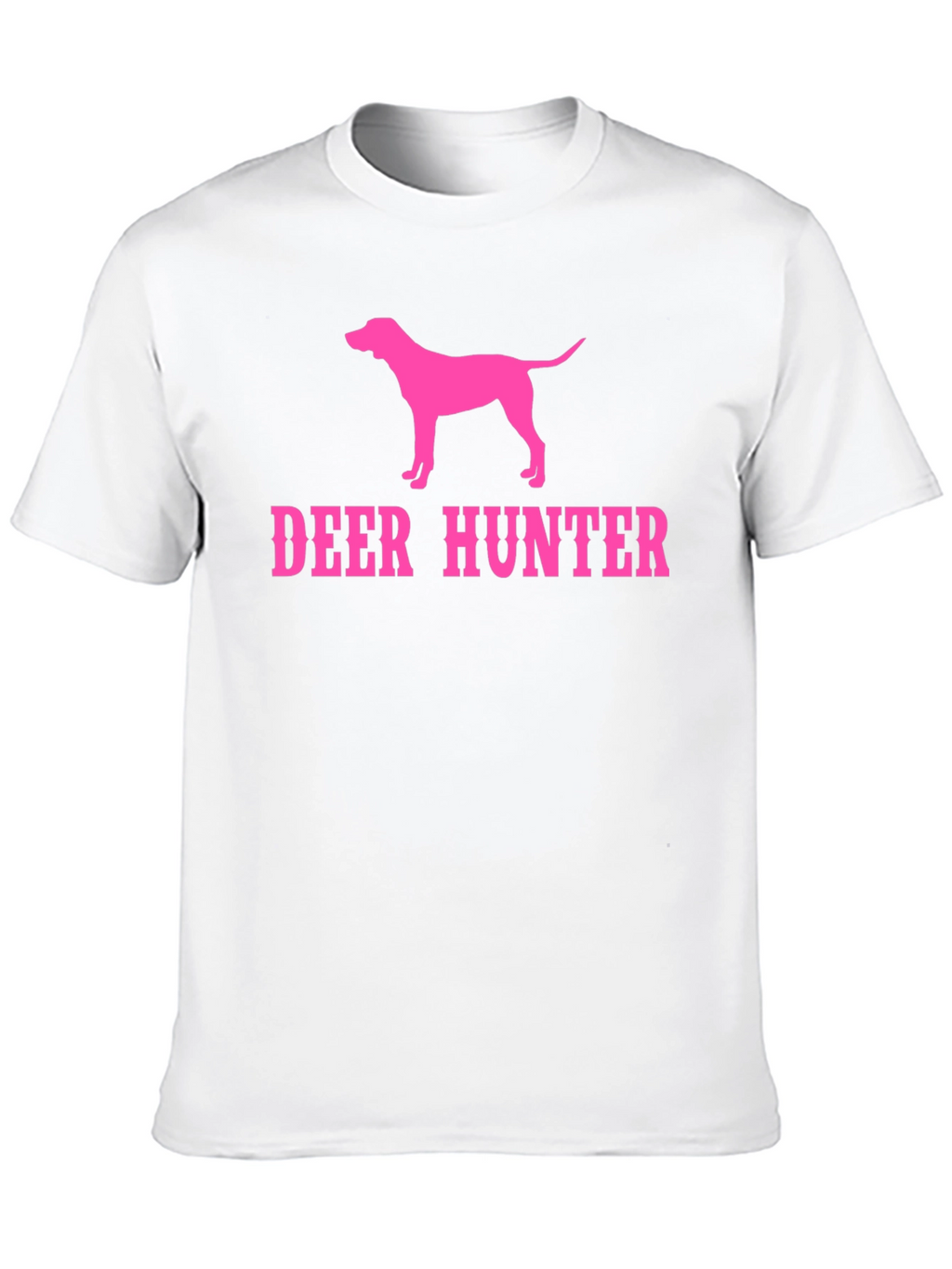 Deer Hunter Dog Graphic T-Shirt - Black Tee
