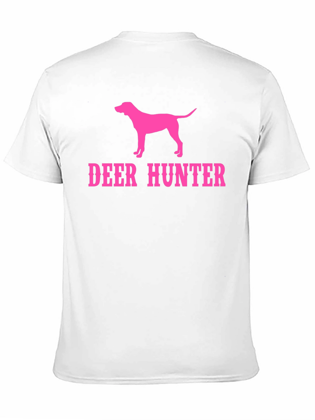 Deer Hunter Dog Graphic T-Shirt - Black Tee
