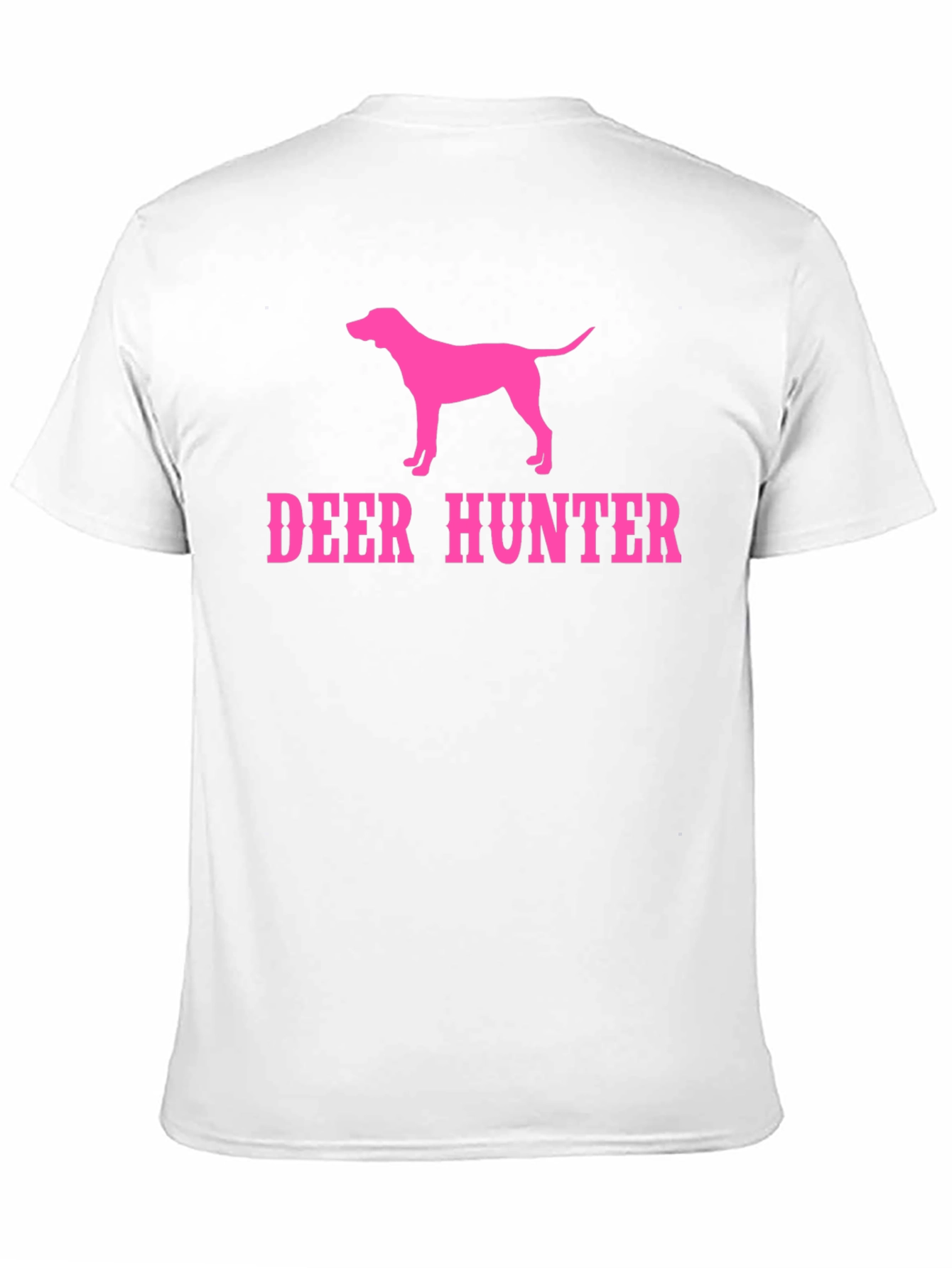 Deer Hunter Dog Graphic T-Shirt - Black Tee