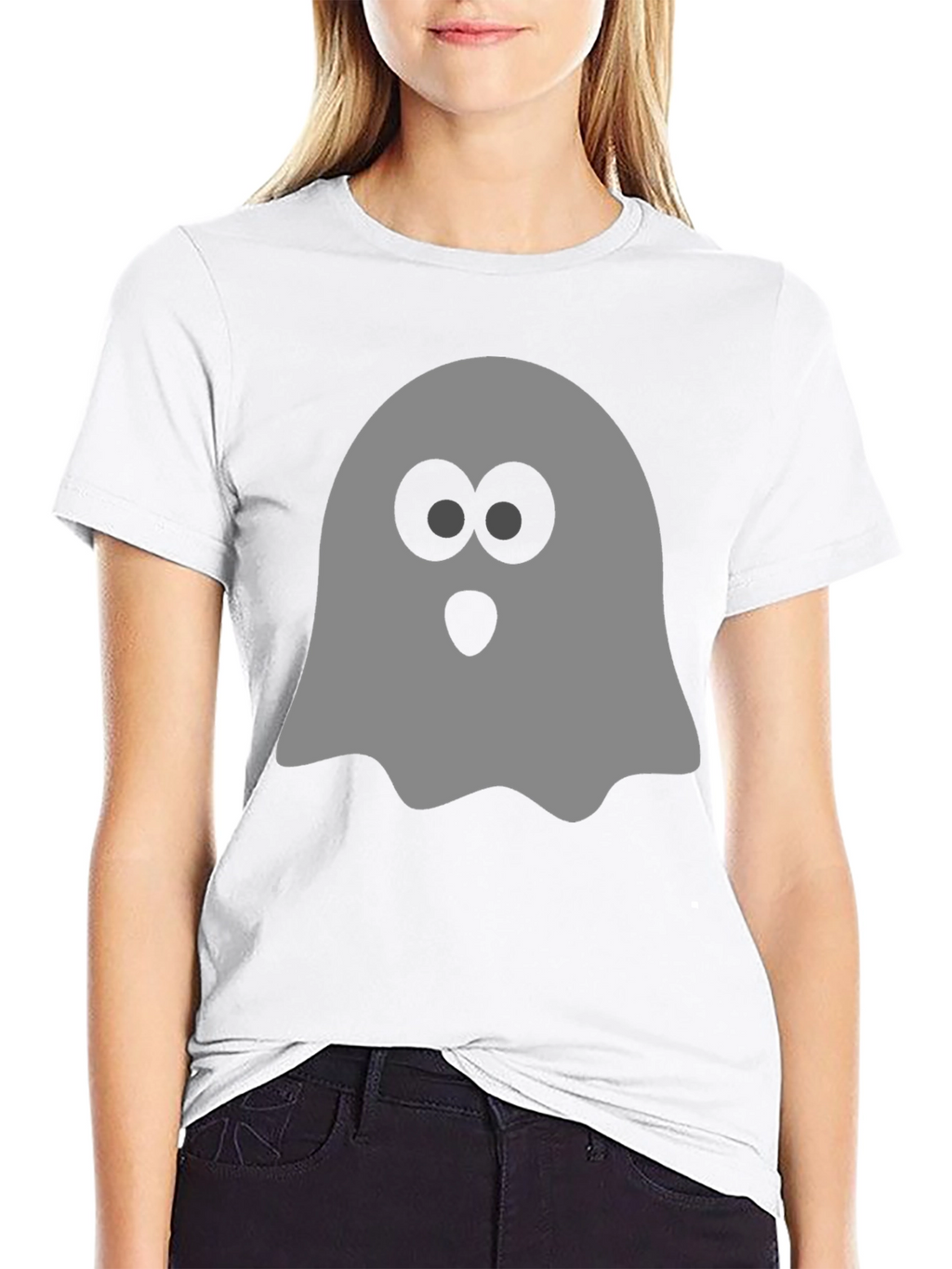 Spooky Ghost Graphic Tee - Halloween T-Shirt