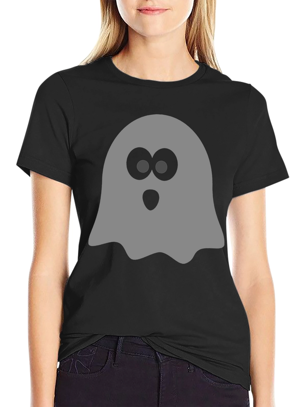 Spooky Ghost Graphic Tee - Halloween T-Shirt