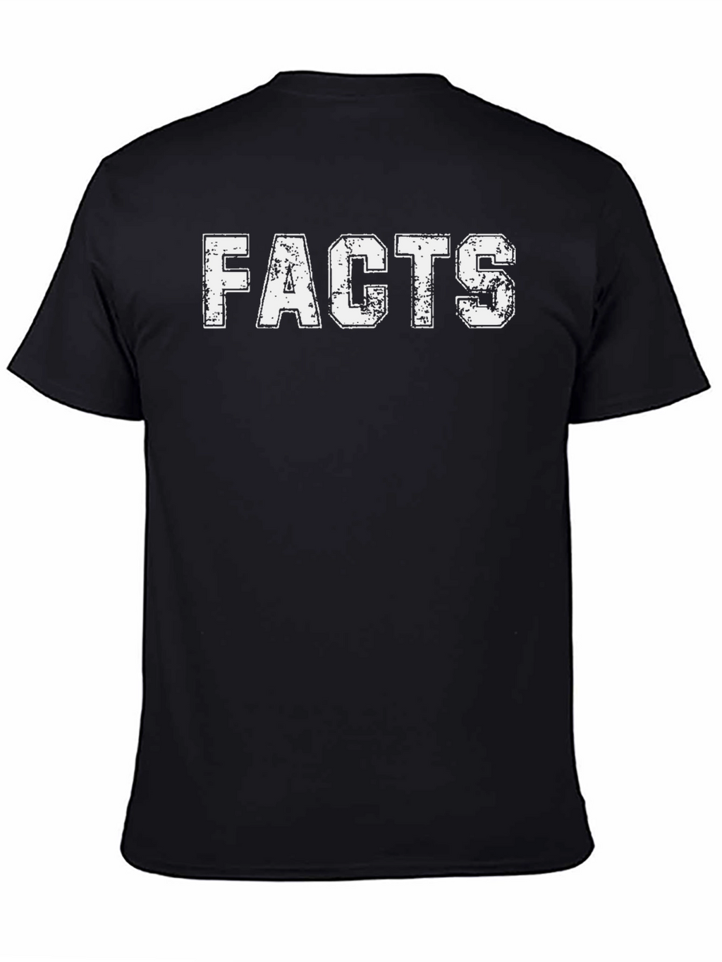 Mens Black Facts Graphic Tee - Casual Wear