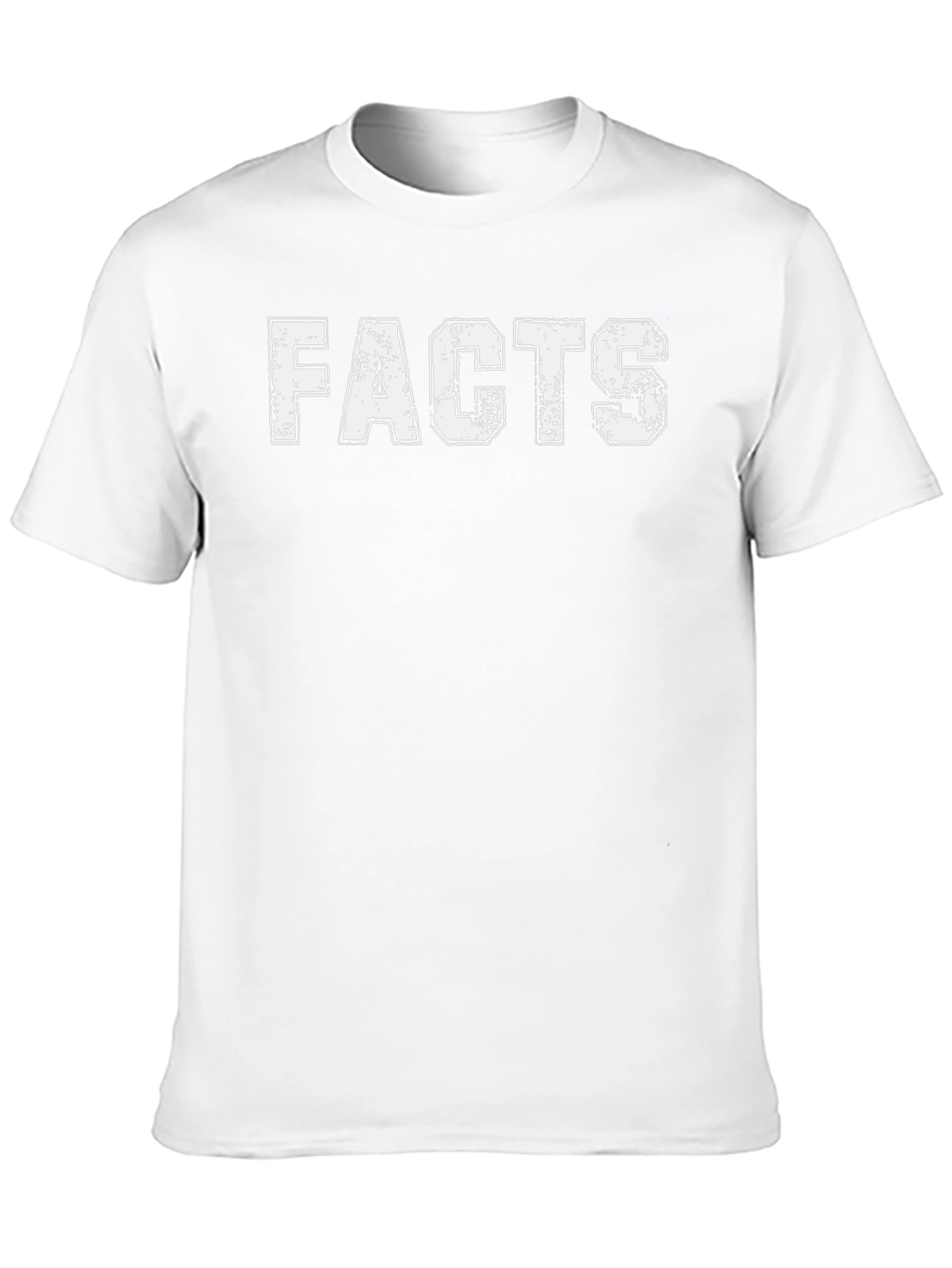 Mens Black Facts Graphic Tee - Casual Wear