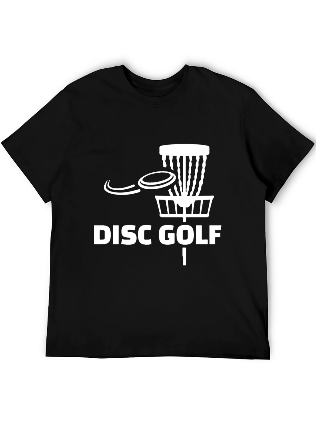 Disc Golf T-Shirt - Black Cotton Blend Tee