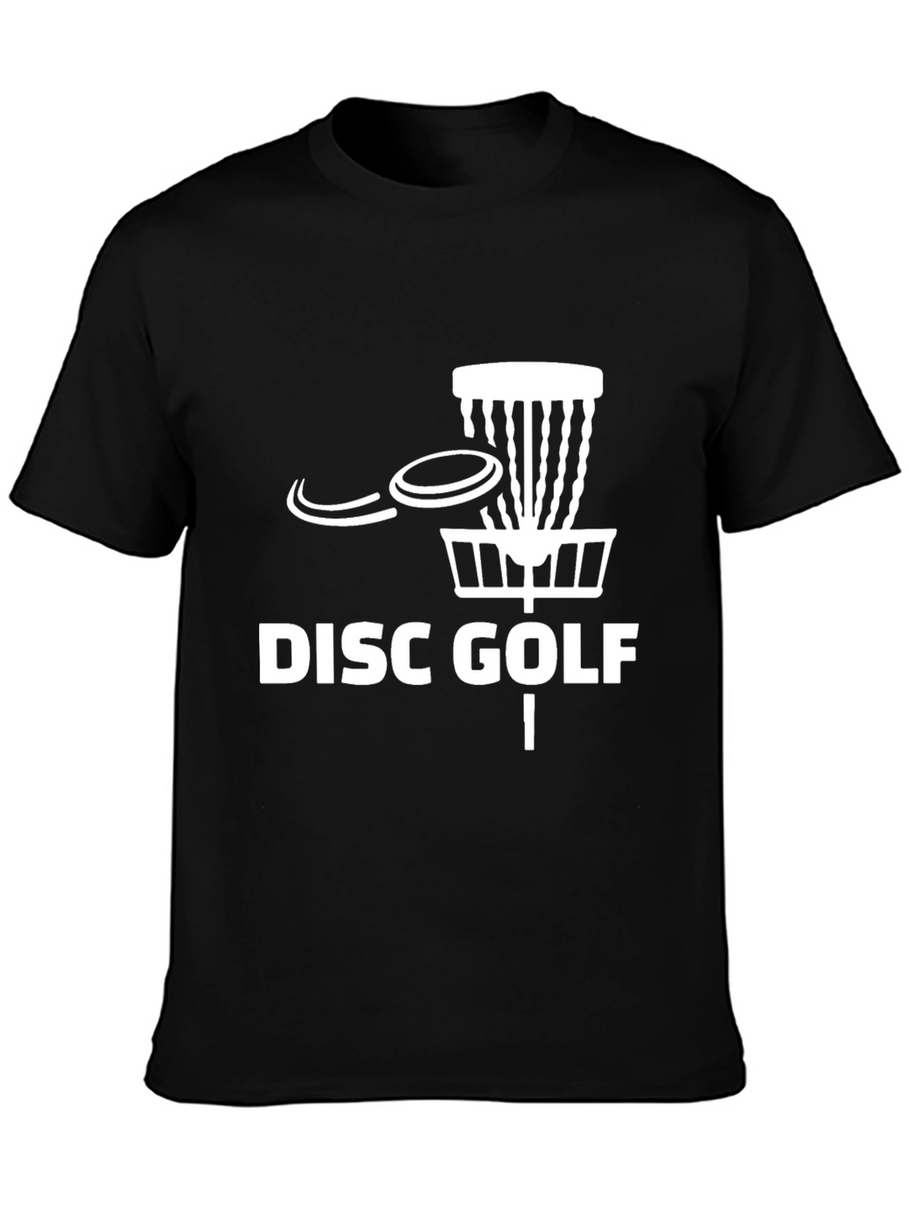 Disc Golf T-Shirt - Black Cotton Blend Tee