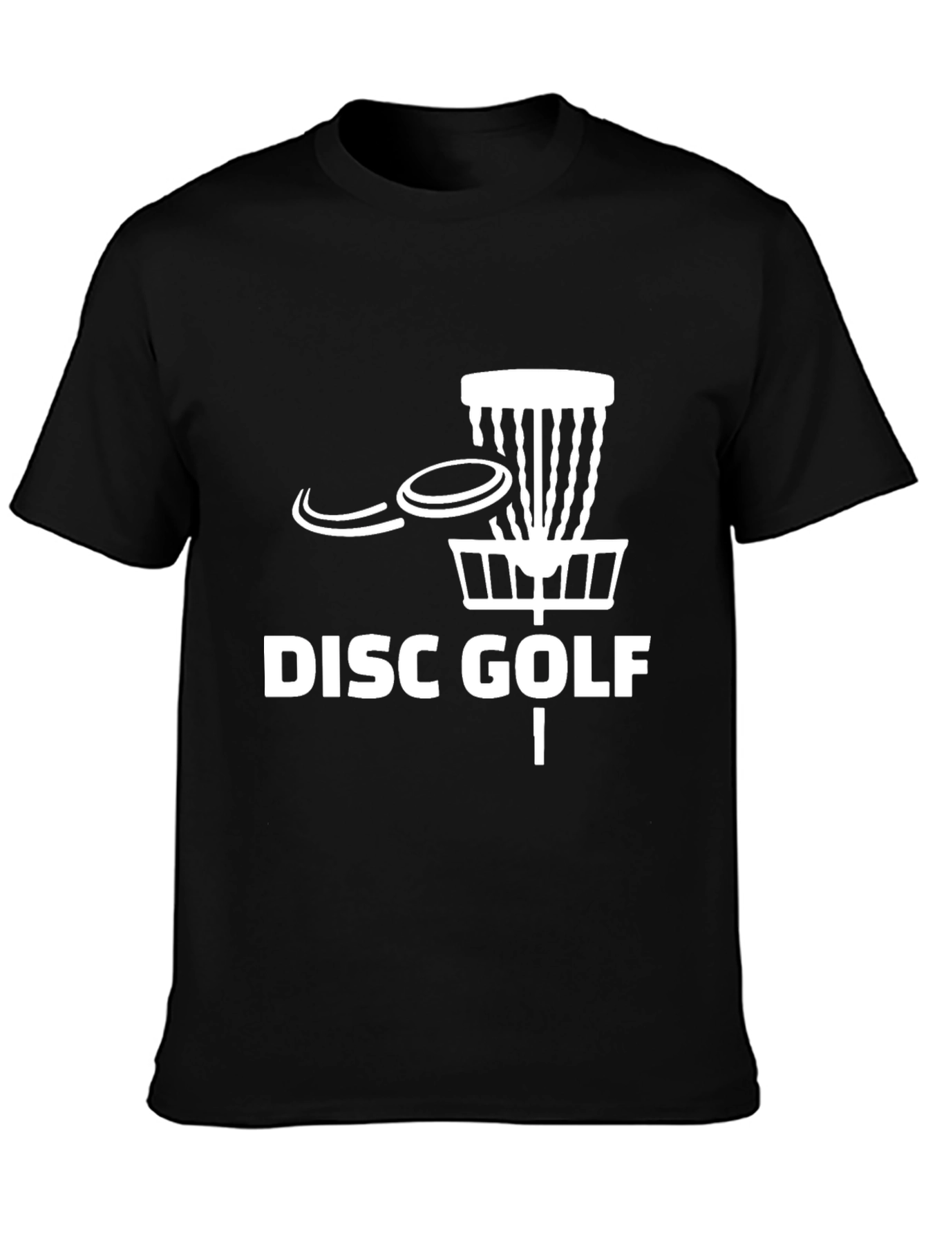 Disc Golf T-Shirt - Black Cotton Blend Tee
