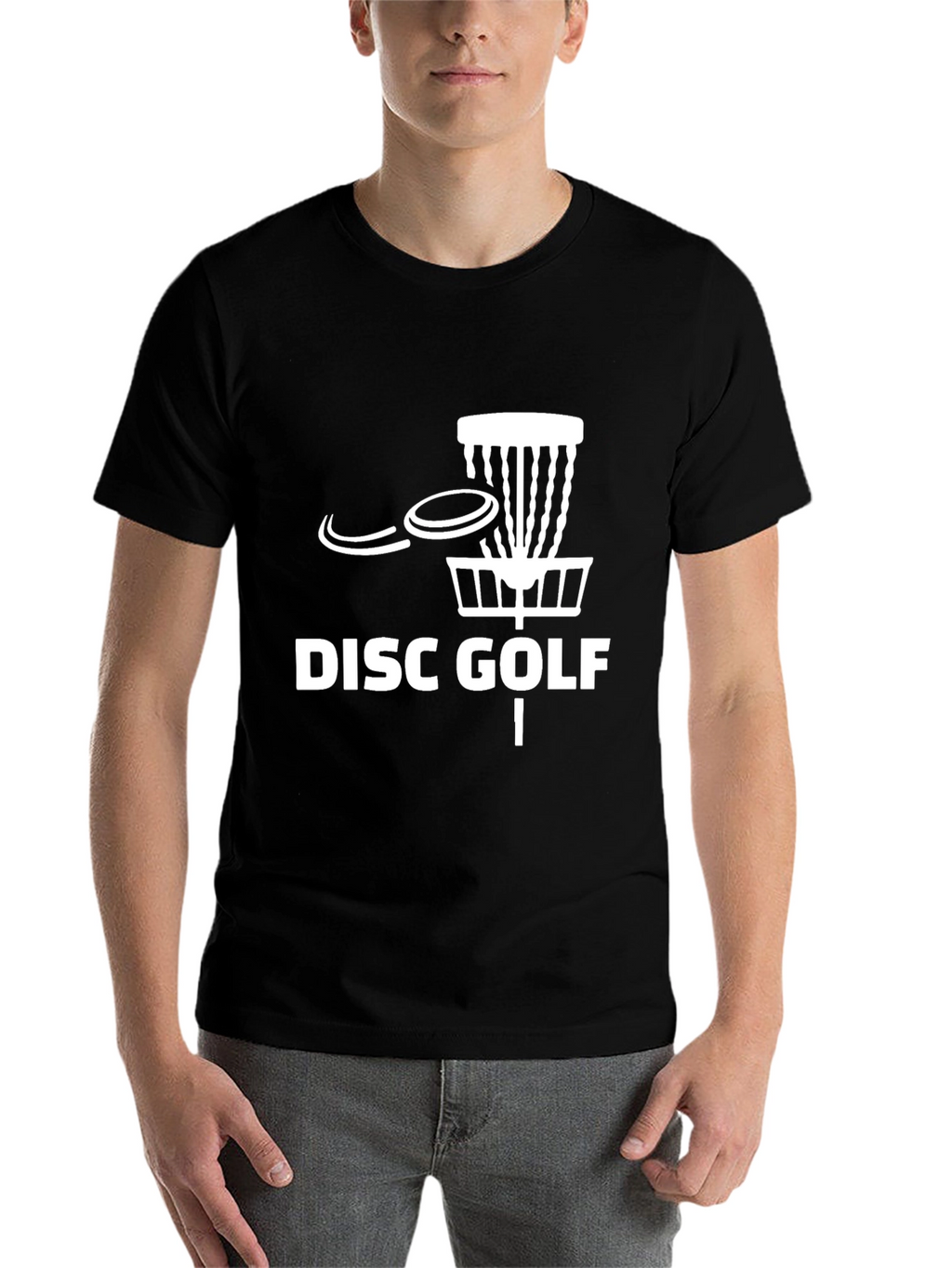 Disc Golf T-Shirt - Black Cotton Blend Tee