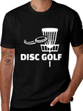 Disc Golf T-Shirt - Black Cotton Blend Tee