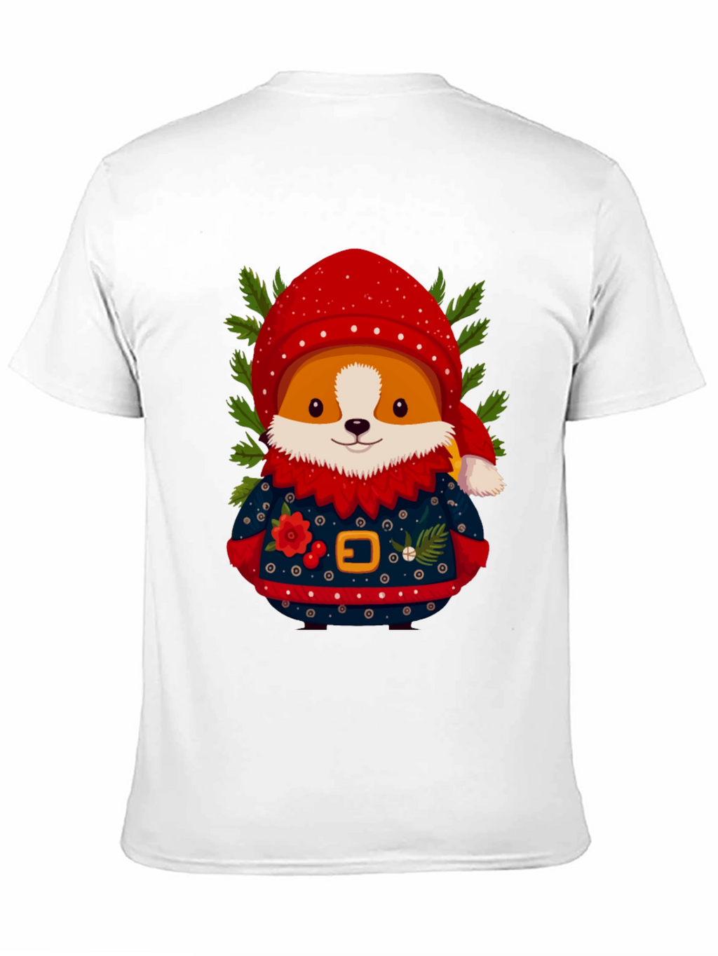 Festive Corgi Christmas T-Shirt