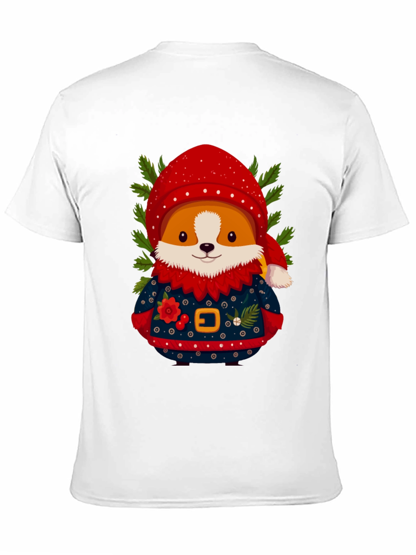 Festive Corgi Christmas T-Shirt
